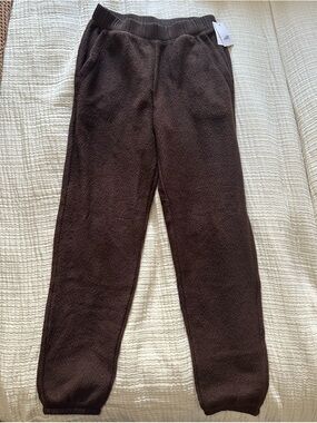 Auden Women’s Dark Brown Fleece Jogger Pants